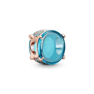 Charm Pandora Cabochon ovale blu - 789309C01 (immagine per) Charm Pandora Cabochon ovale blu - 789309C01
