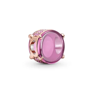 Charm Pandora Cabochon ovale rosa - 789309C02 (immagine per) Charm Pandora Cabochon ovale rosa - 789309C02