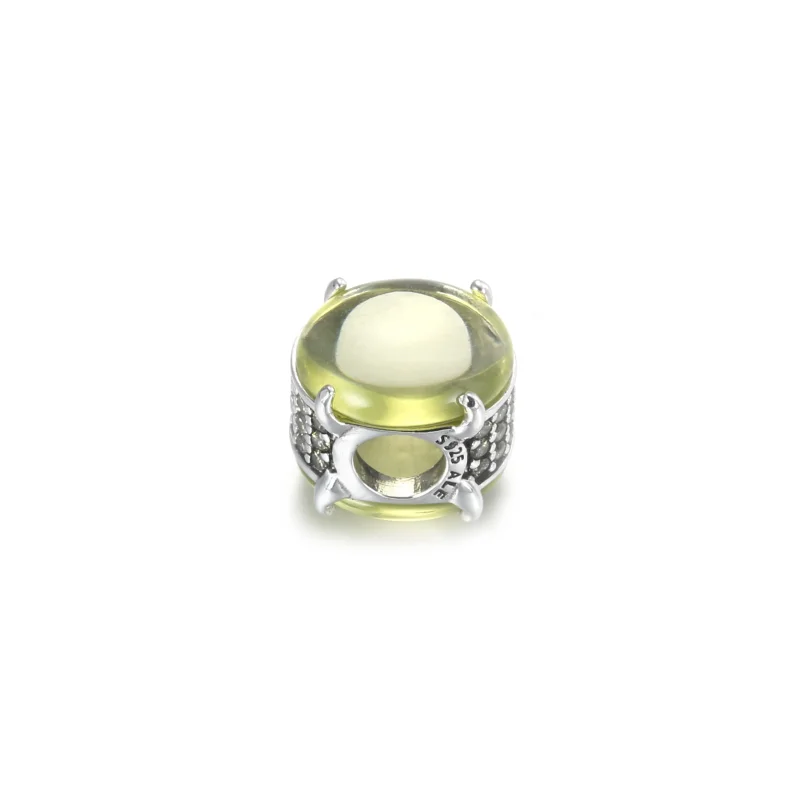 (immagine per) Charm Pandora Cabochon ovale verde - 799309C02 - Visualizza 4