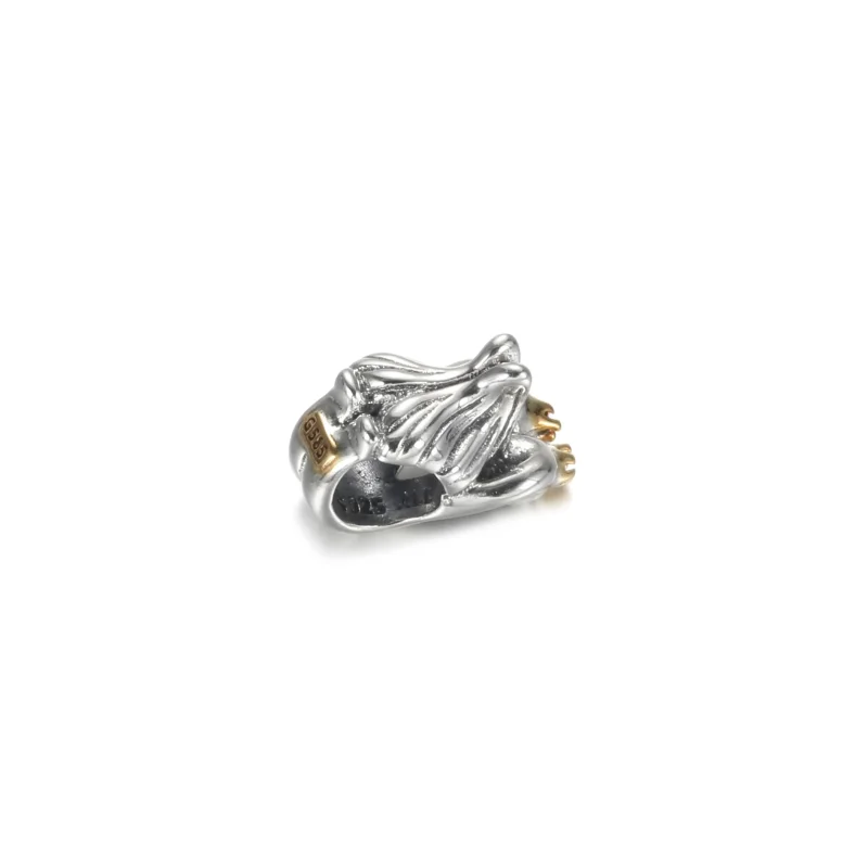 (immagine per) Charm Pandora Cigni e cuore bicolore - 799315C00 - Visualizza 4