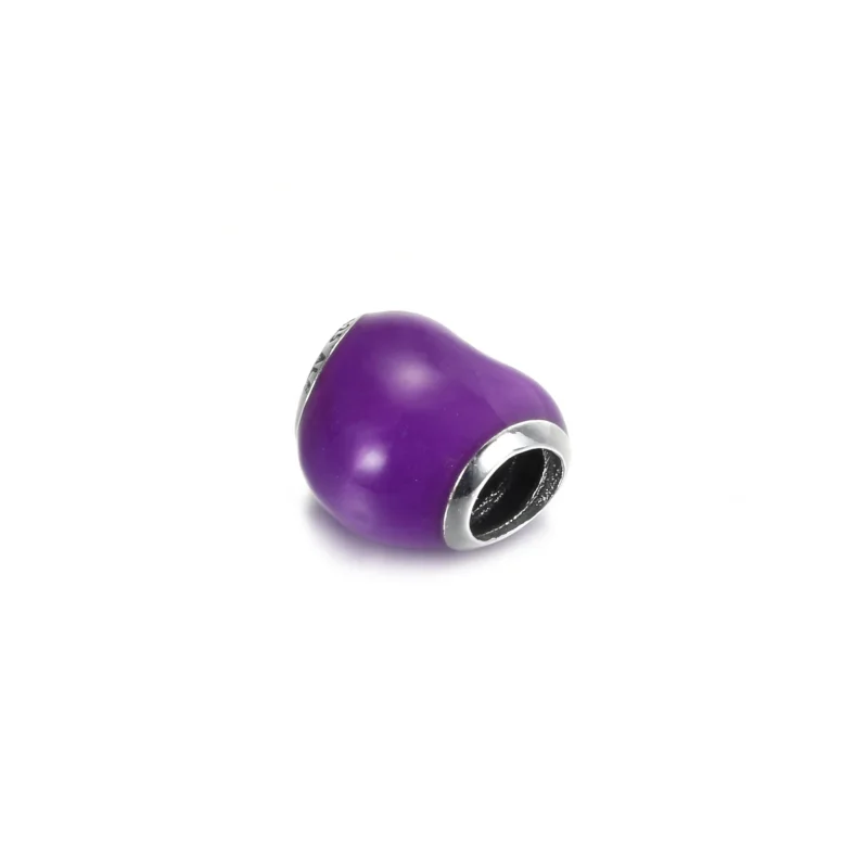 (immagine per) Charm PANDORA Cuore Metallico Viola - 799291C01 - Visualizza 2