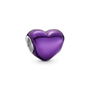 (immagine per) Charm PANDORA Cuore Metallico Viola - 799291C01