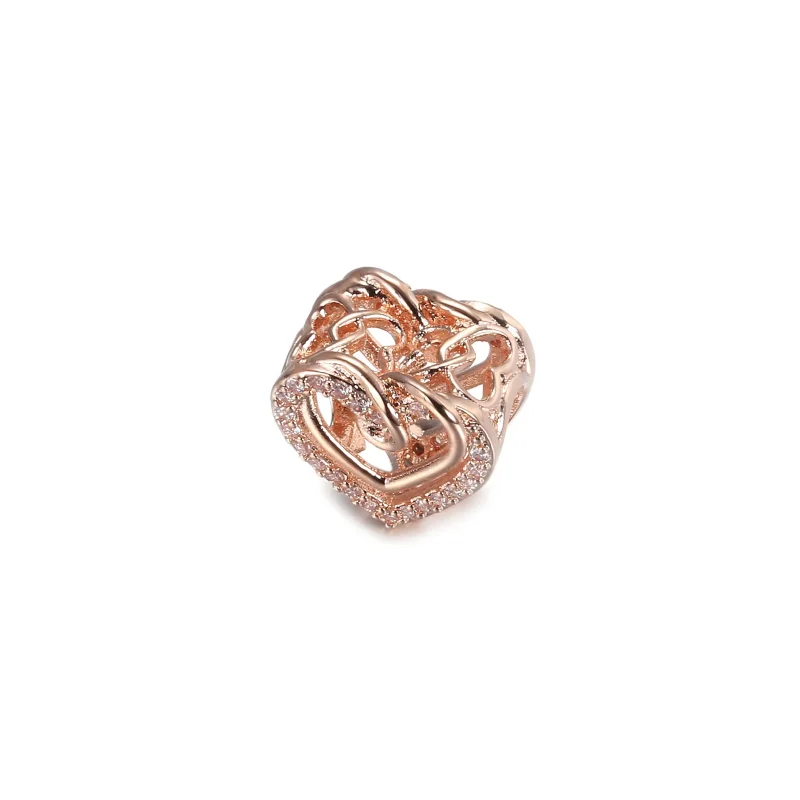 (immagine per) Charm PANDORA Cuori Intrecciati con Pietre - 789270C01 - Visualizza 2
