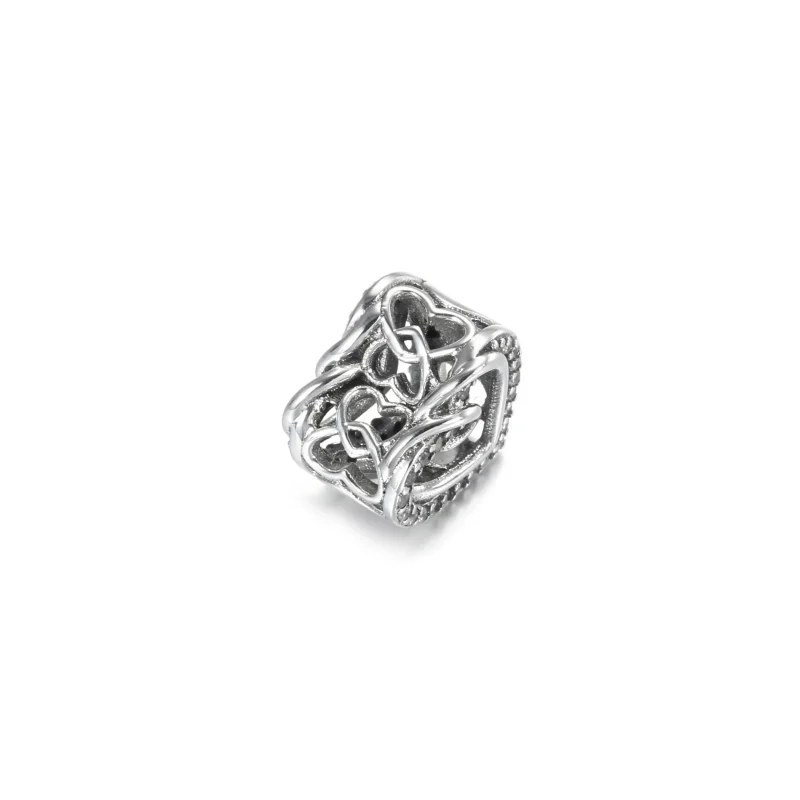(immagine per) Charm PANDORA Cuori Intrecciati con Pietre - 799270C01 - Visualizza 4