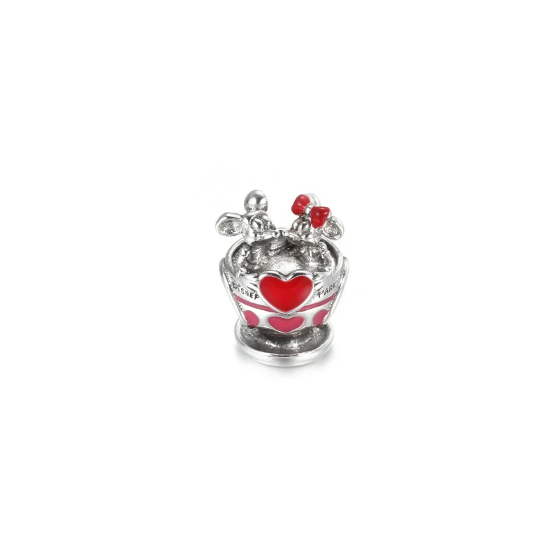 (immagine per) Charm Pandora Tazze da tè Topolino e Minnie dei parchi Disney - 799265C01 - Visualizza 2