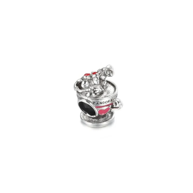 (immagine per) Charm Pandora Tazze da tè Topolino e Minnie dei parchi Disney - 799265C01 - Visualizza 3