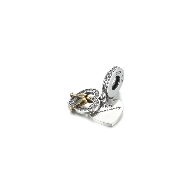 (immagine per) Charm Pendente PANDORA Buon Anniversario - 799322C01 - Visualizza 2