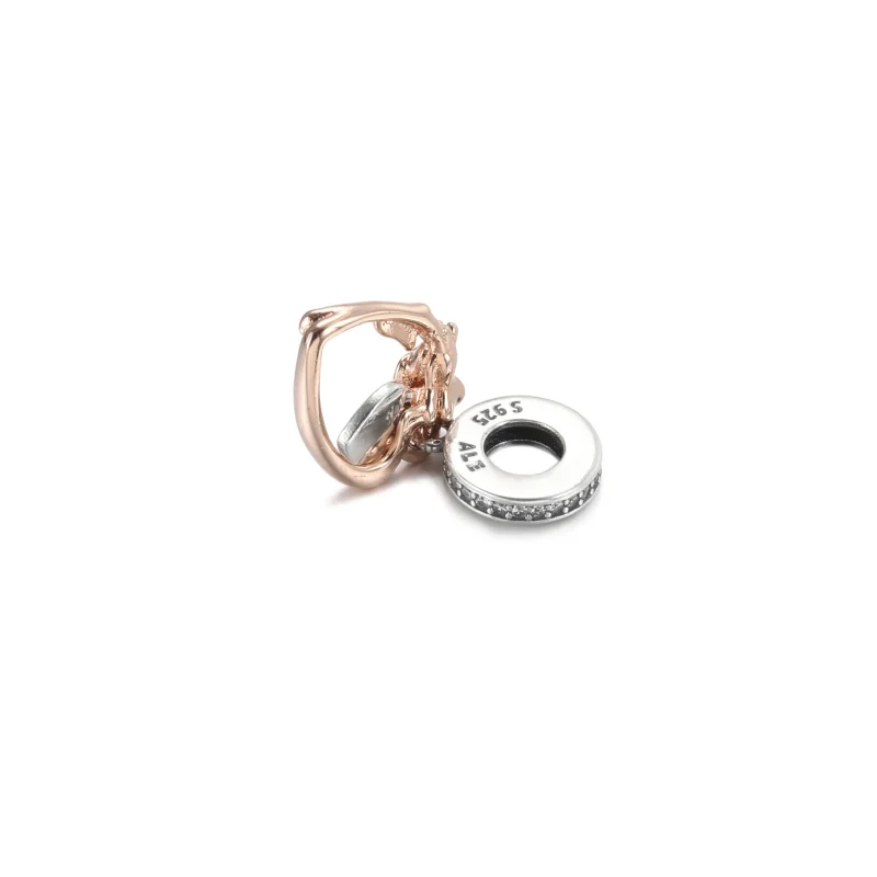 (immagine per) Charm Pendente PANDORA Cuore e Rosa - 789290C01 - Visualizza 4