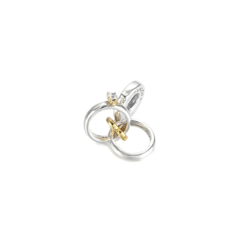 (immagine per) Charm Pendente PANDORA Fedi Nunziali - 799319C01 - Visualizza 2