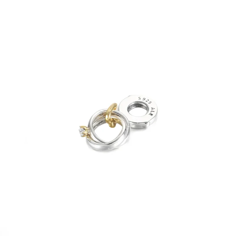 (immagine per) Charm Pendente PANDORA Fedi Nunziali - 799319C01 - Visualizza 3