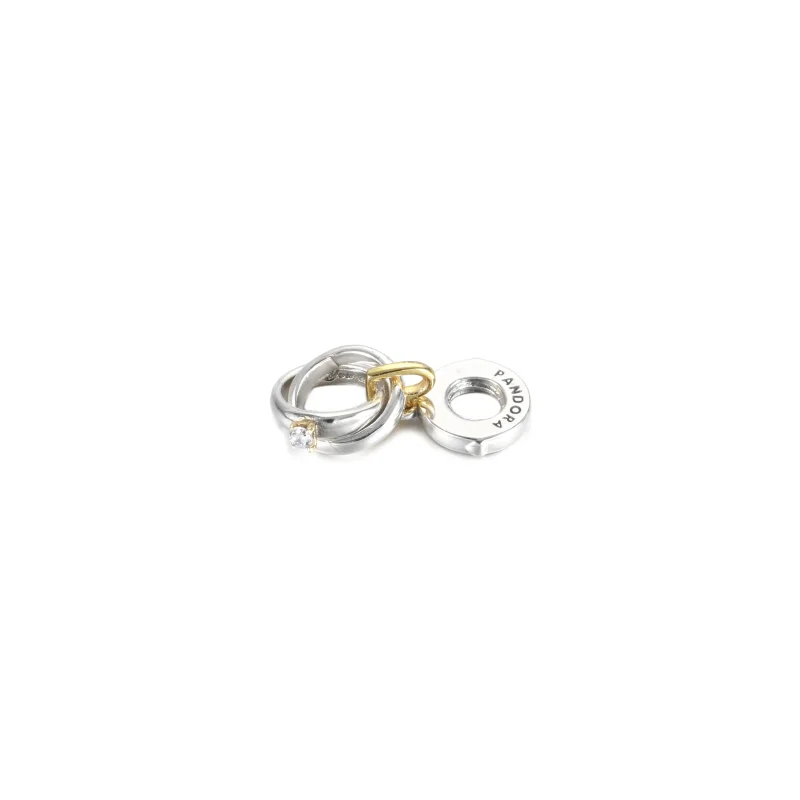 (immagine per) Charm Pendente PANDORA Fedi Nunziali - 799319C01 - Visualizza 4