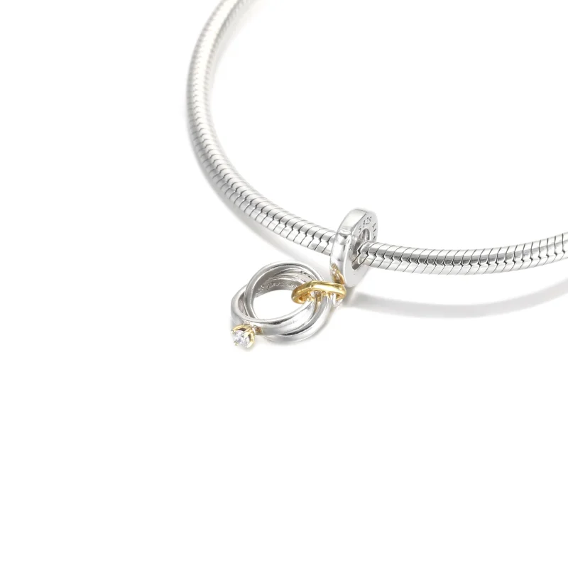 (immagine per) Charm Pendente PANDORA Fedi Nunziali - 799319C01 - Visualizza 5