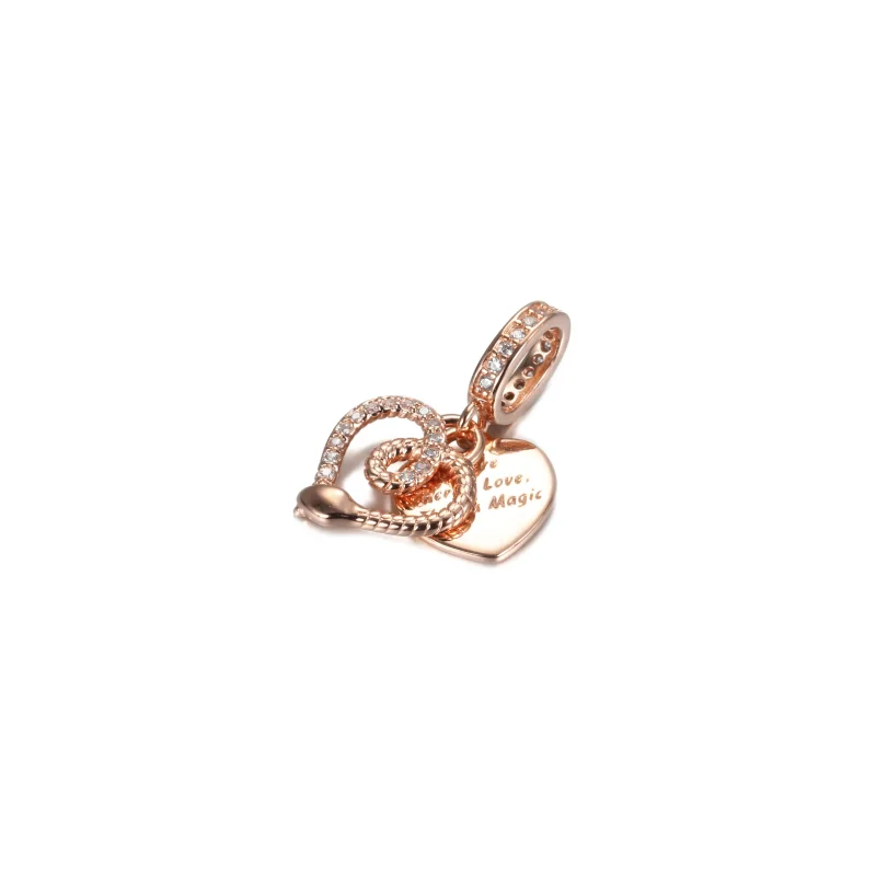 (immagine per) Charm Pendente Pandora Serpente e cuore - 789086C01 - Visualizza 2