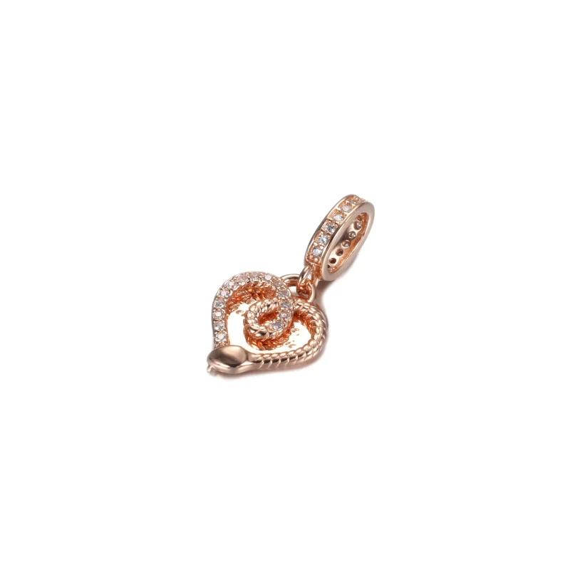 (immagine per) Charm Pendente Pandora Serpente e cuore - 789086C01 - Visualizza 3