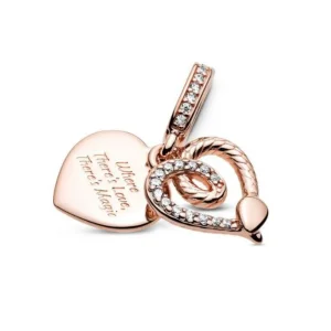 Charm Pendente Pandora Serpente e cuore - 789086C01 (immagine per) Charm Pendente Pandora Serpente e cuore - 789086C01