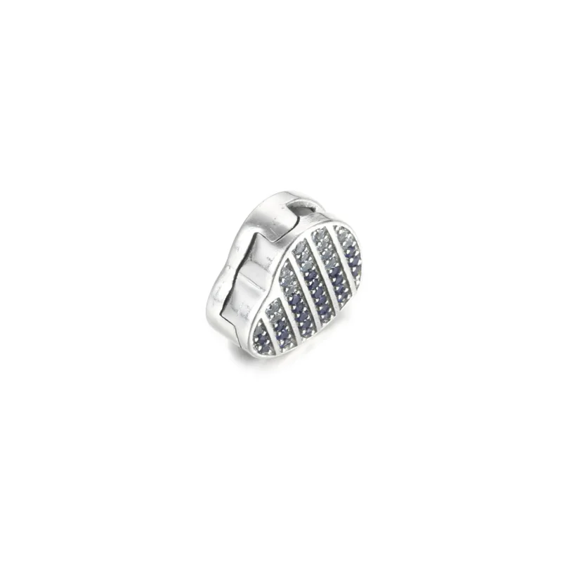 (immagine per) Clip PANDORA Cuore Pietre blu - 799346C01 - Visualizza 3