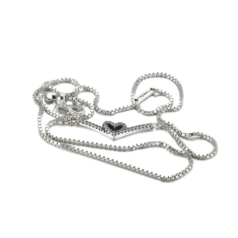 (immagine per) Collana PANDORA Cuore Desiderio Scintillante - 399273C01 - Visualizza 5