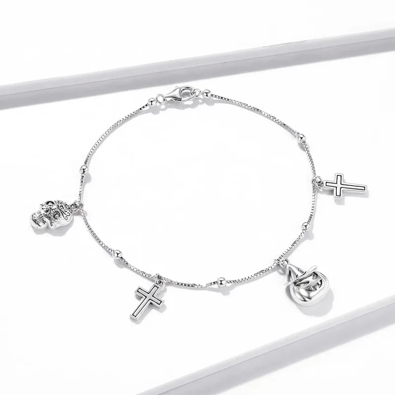 (immagine per) Bracciale tipo Pandora Felice Halloween - BSB051 - Visualizza 2
