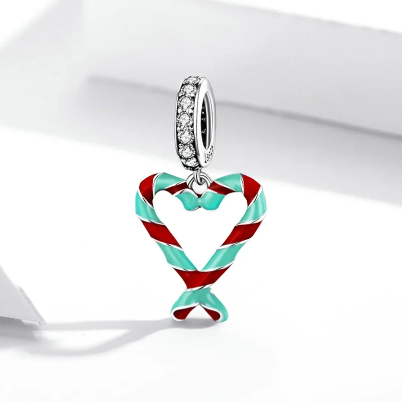(immagine per) Charm Pendente tipo Pandora Caramella di canna - SCC2039 - Visualizza 2
