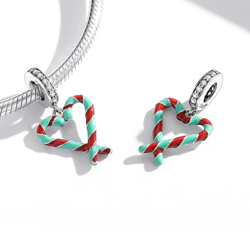 (immagine per) Charm Pendente tipo Pandora Caramella di canna - SCC2039 - Visualizza 4