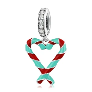 (immagine per) Charm Pendente tipo Pandora Caramella di canna - SCC2039