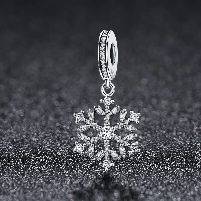 (immagine per) Charm Pendente tipo Pandora Fiocchi di neve di cristallo - SCC266 - Visualizza 2