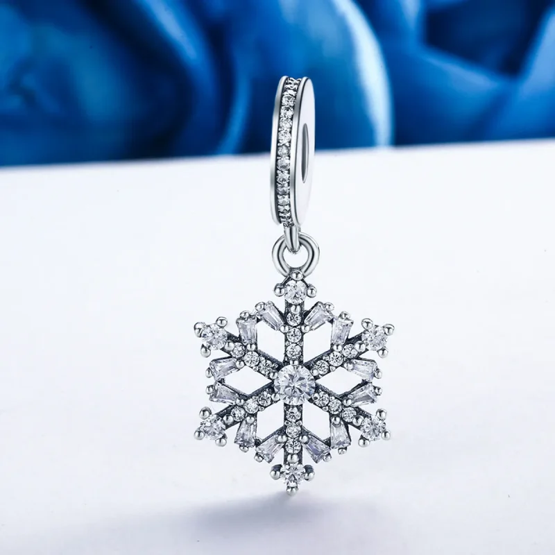 (immagine per) Charm Pendente tipo Pandora Fiocchi di neve di cristallo - SCC266 - Visualizza 3