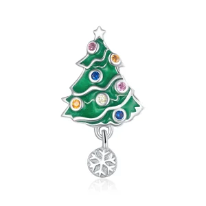 (immagine per) Charm tipo Pandora Albero di Natale colorato - BSC374