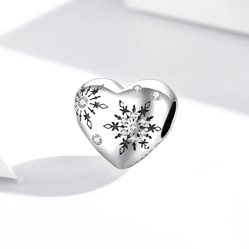 (immagine per) Charm tipo Pandora Ama i fiocchi di neve - SCC1982 - Visualizza 2