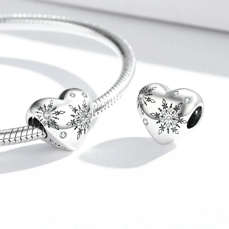 (immagine per) Charm tipo Pandora Ama i fiocchi di neve - SCC1982 - Visualizza 4