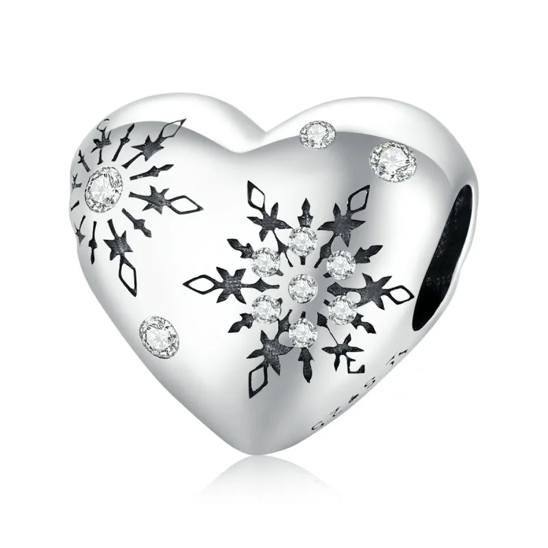 (immagine per) Charm tipo Pandora Ama i fiocchi di neve - SCC1982