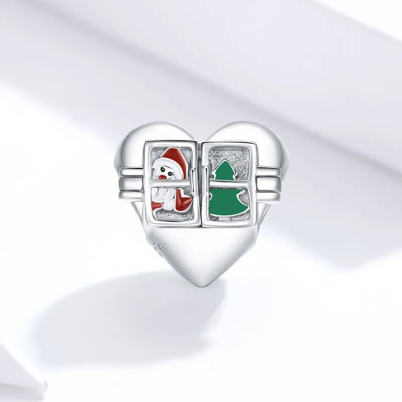 (immagine per) Charm tipo Pandora auguri di Natale - BSC376 - Visualizza 2