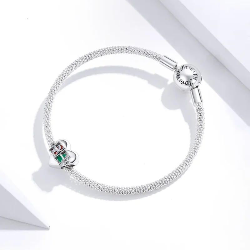 (immagine per) Charm tipo Pandora auguri di Natale - BSC376 - Visualizza 3