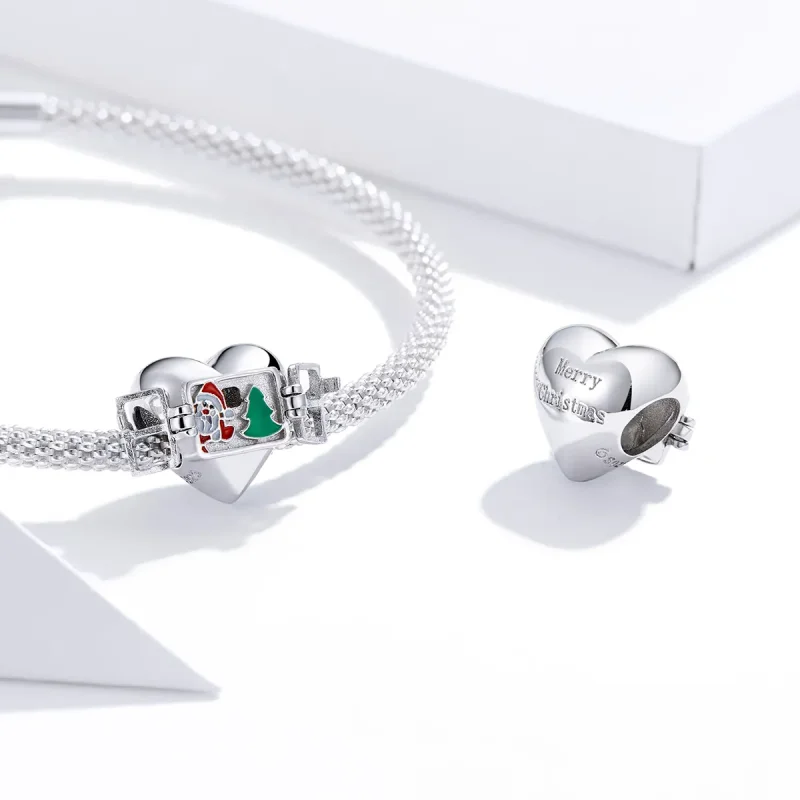 (immagine per) Charm tipo Pandora auguri di Natale - BSC376 - Visualizza 4