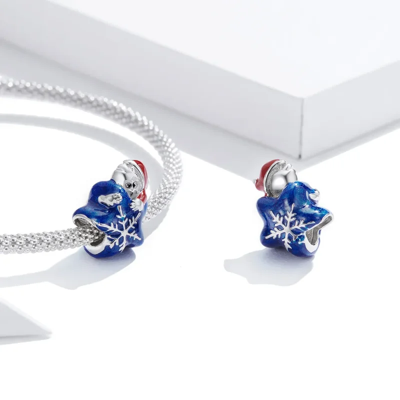 (immagine per) Charm tipo Pandora Babbo Natale - BSC372 - Visualizza 4