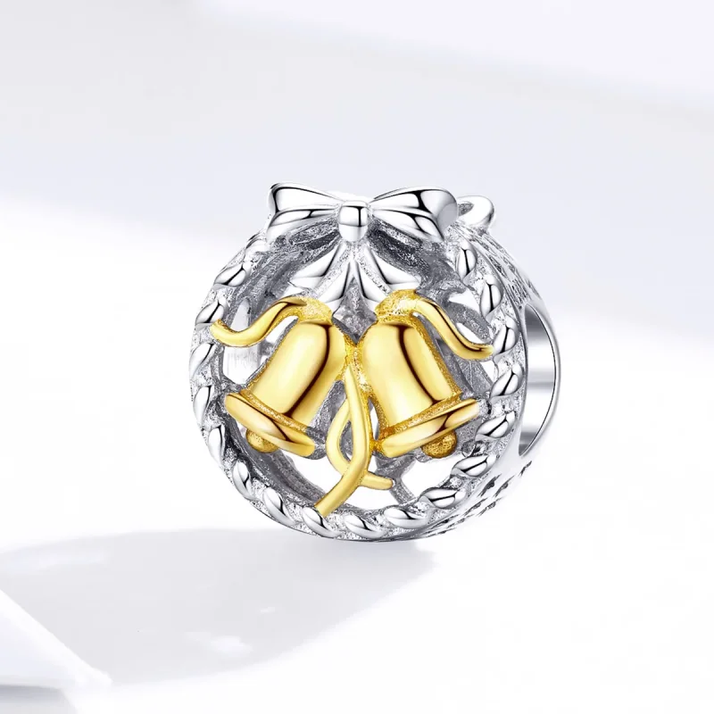 (immagine per) Charm tipo Pandora Campana di Natale - SCC1358 - Visualizza 3