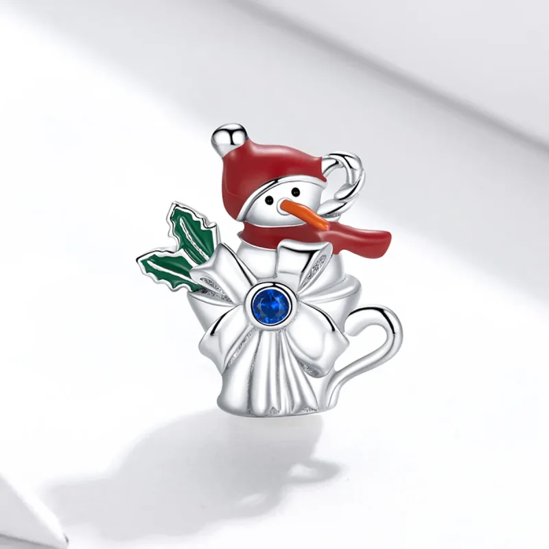 (immagine per) Charm tipo Pandora Coppa del pupazzo di neve - BSC373 - Visualizza 2