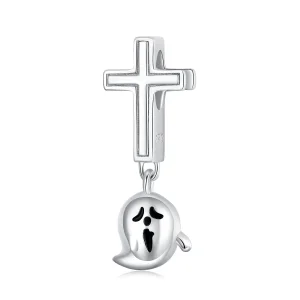 (immagine per) Charm tipo Pandora Fantasma di Halloween - BSC328