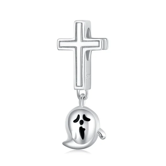 (immagine per) Charm tipo Pandora Fantasma di Halloween - BSC328