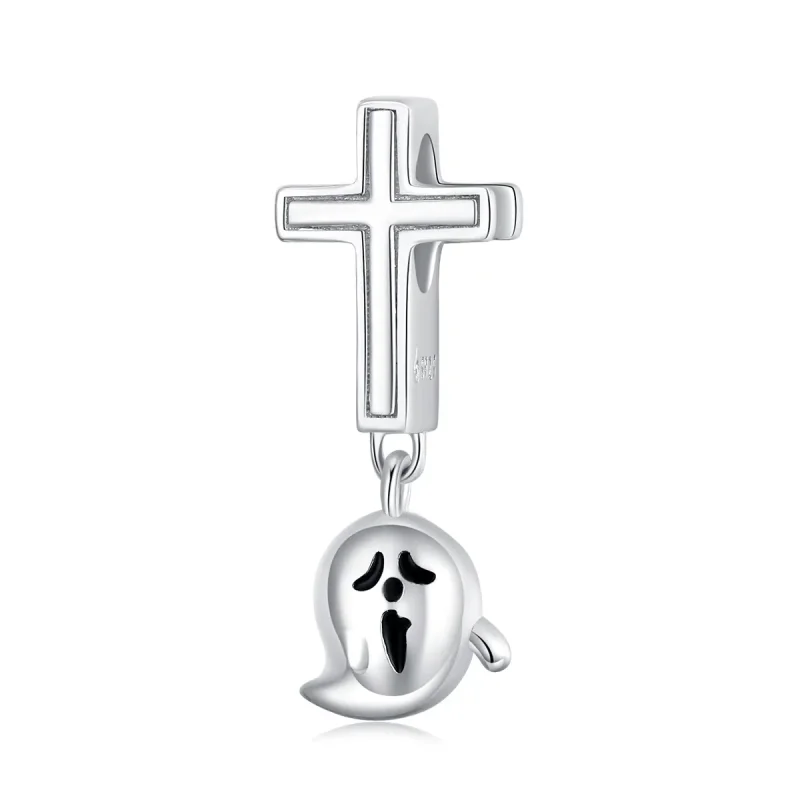 (immagine per) Charm tipo Pandora Fantasma di Halloween - BSC328
