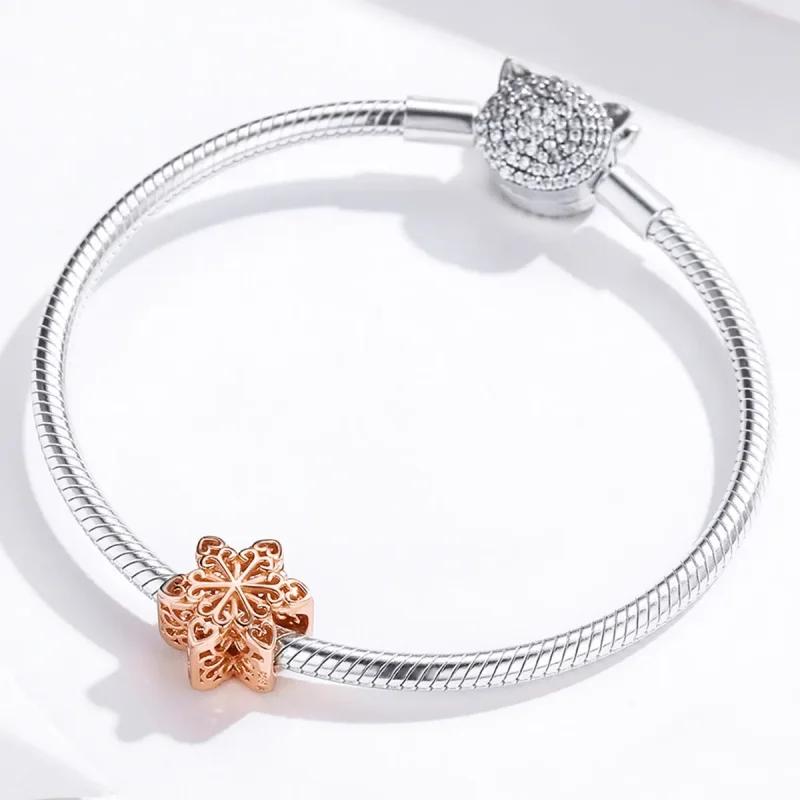 (immagine per) Charm tipo Pandora fiocchi di neve - SCC719-C - Visualizza 4