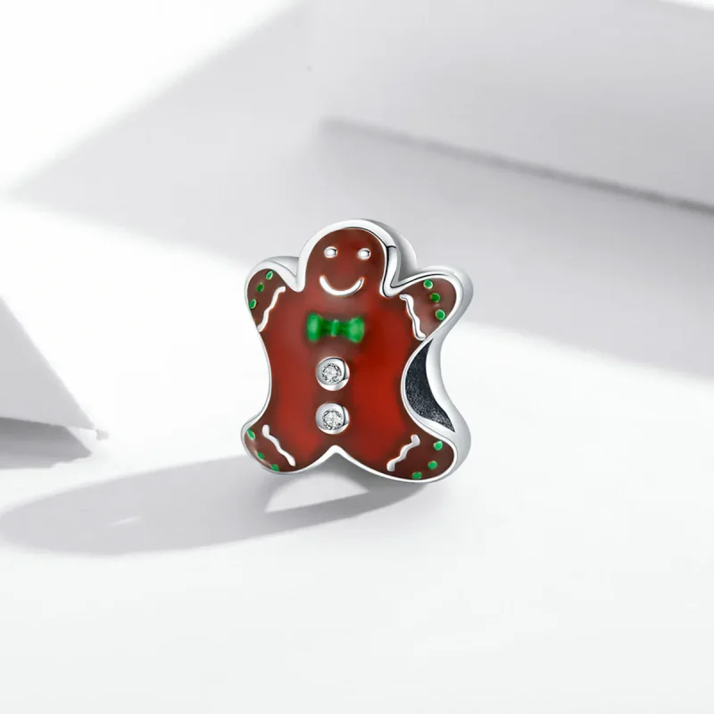 (immagine per) Charm tipo Pandora L'omino di pan di zenzero - SCC2037 - Visualizza 2