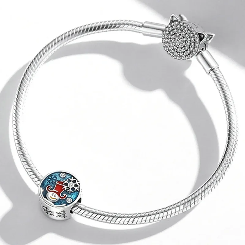 (immagine per) Charm tipo Pandora Pagliaccio di Natale - SCC2038 - Visualizza 3