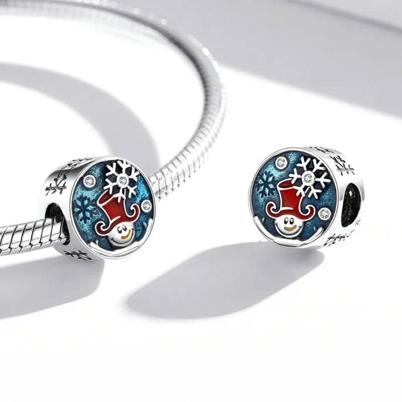 (immagine per) Charm tipo Pandora Pagliaccio di Natale - SCC2038 - Visualizza 4