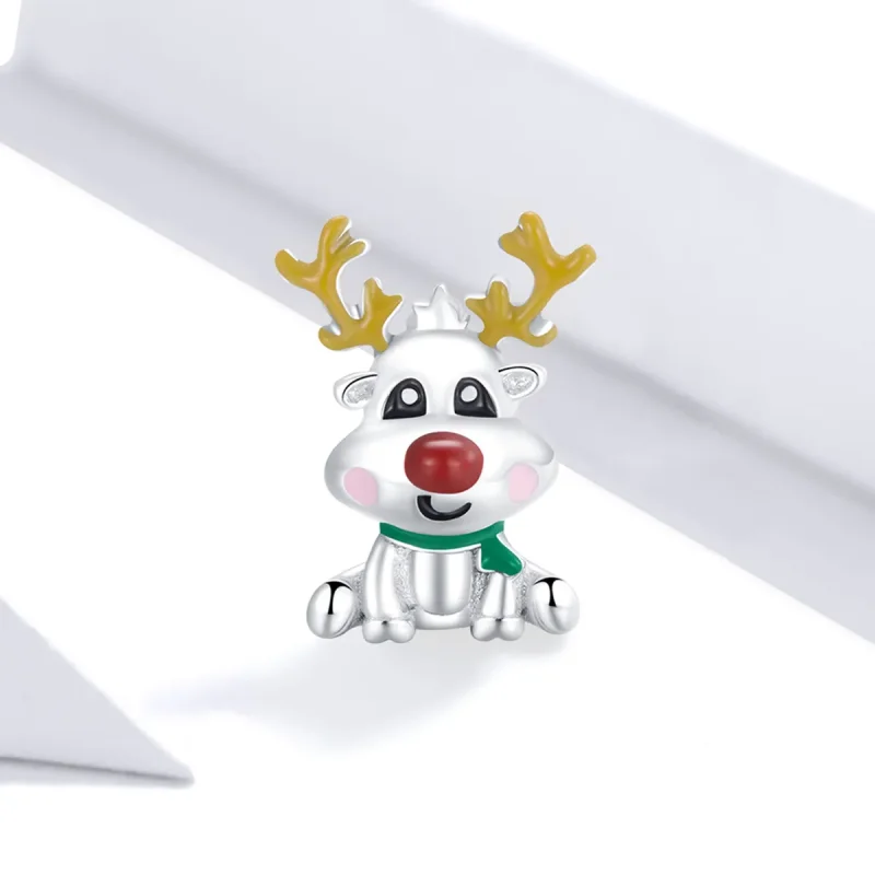 (immagine per) Charm tipo Pandora renne di natale - BSC375 - Visualizza 2