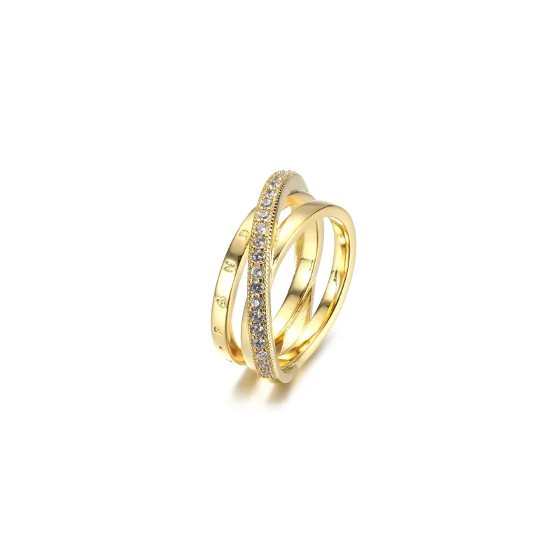 (immagine per) Anello PANDORA Linee Intrecciate - 169057C01 - Visualizza 2