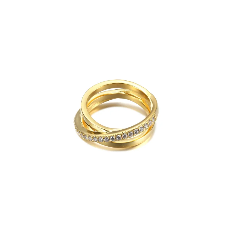 (immagine per) Anello PANDORA Linee Intrecciate - 169057C01 - Visualizza 3