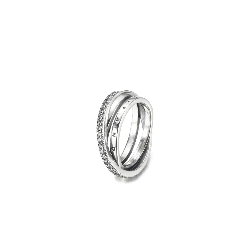 (immagine per) Anello PANDORA Linee Intrecciate - 199057C01 - Visualizza 2