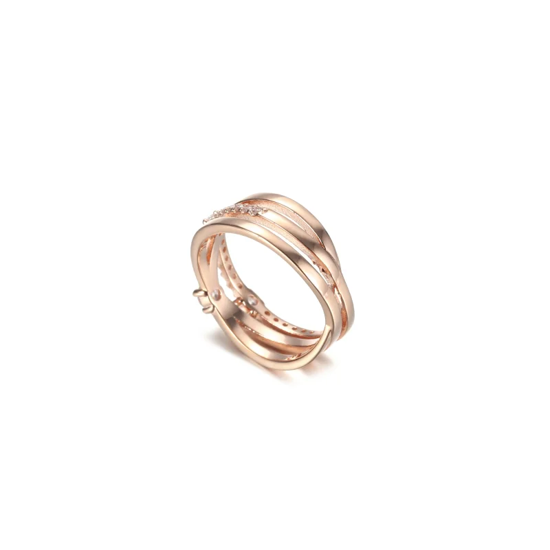 (immagine per) Anello PANDORA Tripla Fascia Pietre - 189400C01 - Visualizza 4