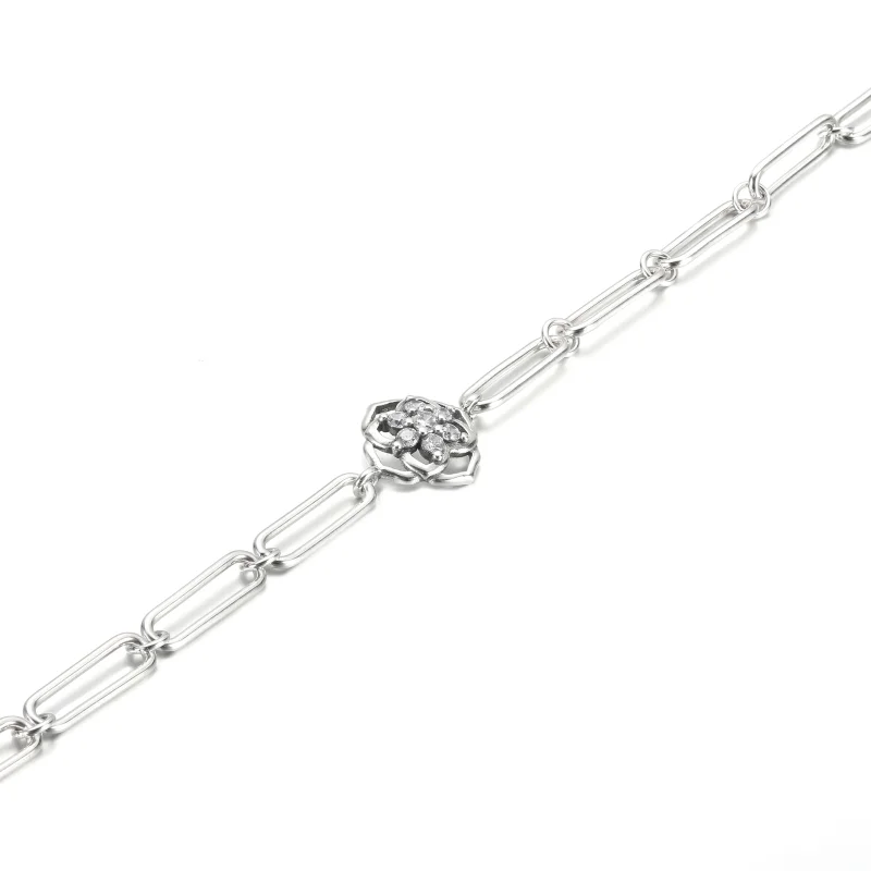 (immagine per) Bracciale Pandora collegamento petali di rosa - 599409C01 - Visualizza 3